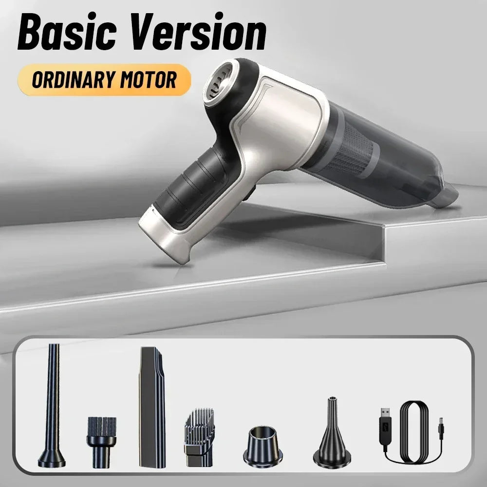 Wireless Car Vacuum Cleaner – High-Power Suction with Smart Dual Mode for Deep & Quick Cleaning