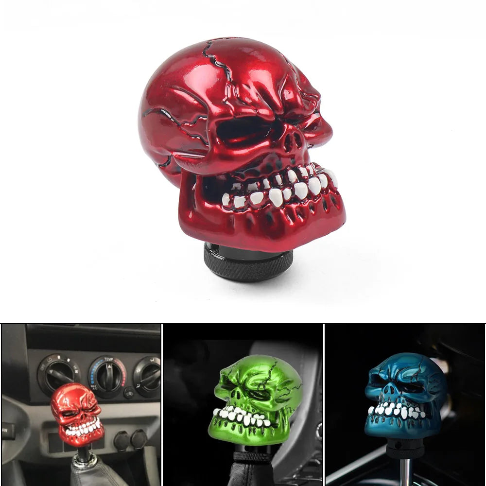 Universal Skull Gear Shift Knob – Sporty Manual Transmission Knob – 66mm Premium Quality