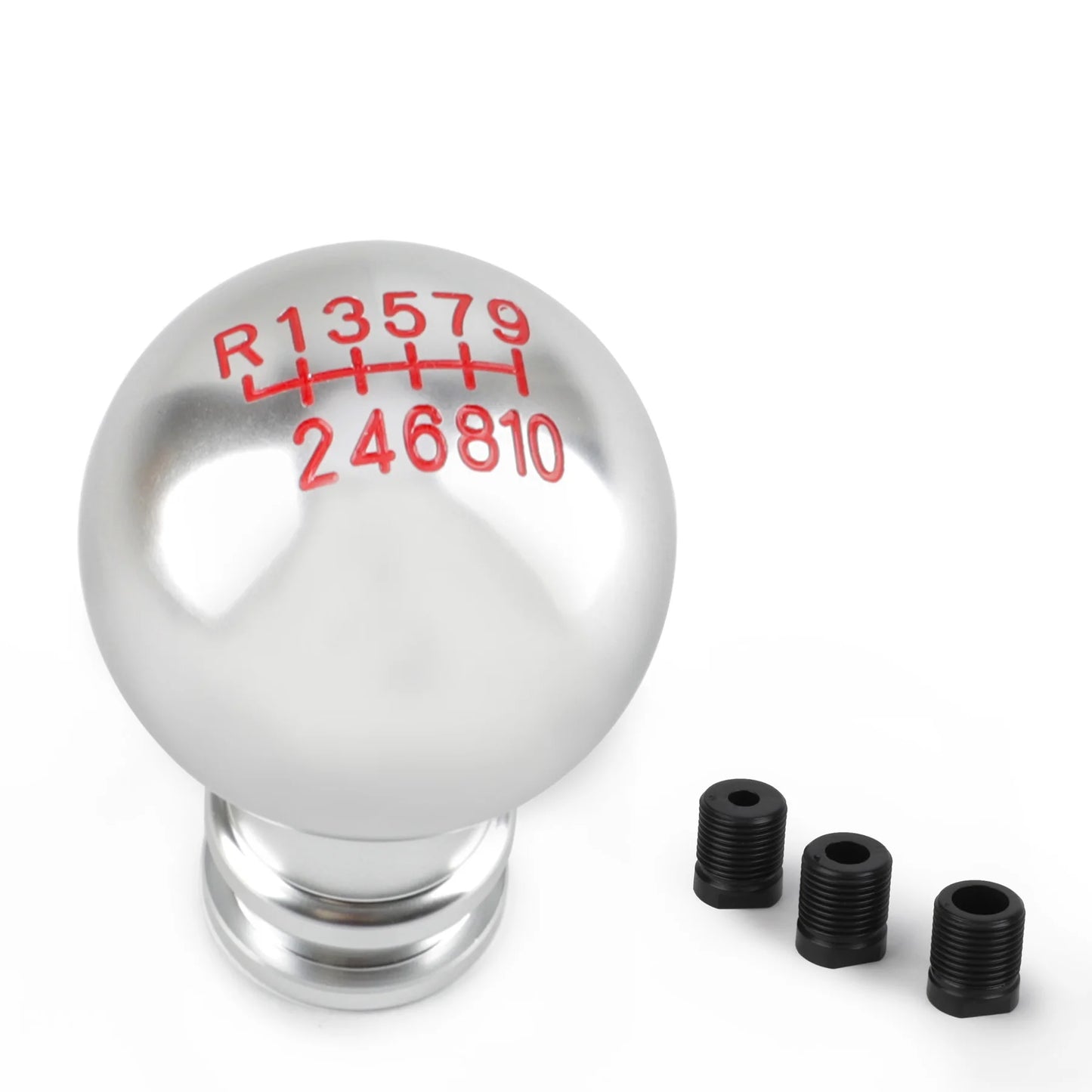 5/6/10 Speed Aluminum Gear Shift Knob – Universal Fit for Manual Transmission – M8, M10, M12