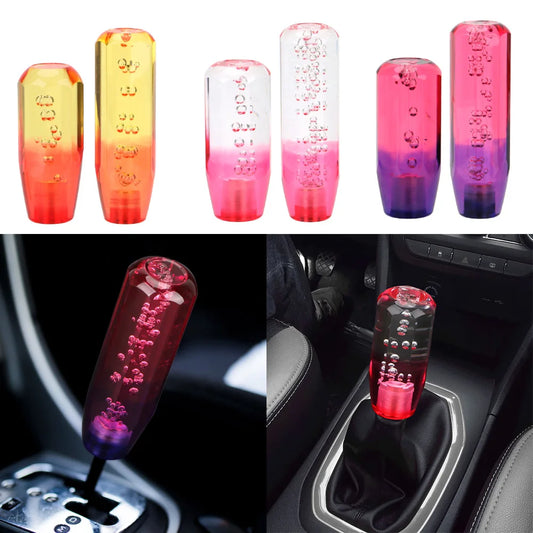 Crystal Bubble Gear Shift Knob – 10/15CM Universal Fit for Manual Transmission