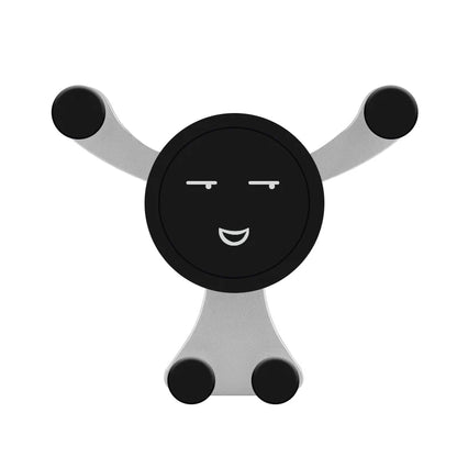 Smiley Face Gravity Car Phone Holder – Air Vent Mount for All Smartphones