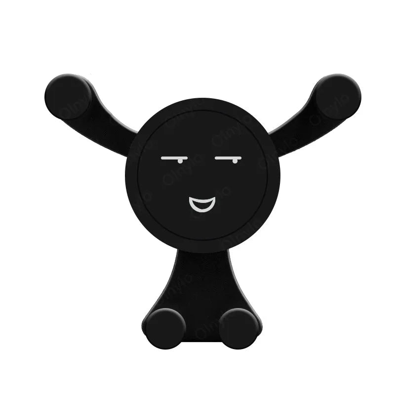 Smiley Face Gravity Car Phone Holder – Air Vent Mount for All Smartphones