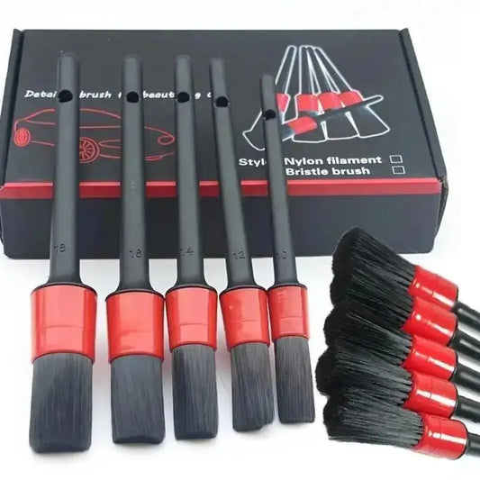 Premium Nylon Car Detailing Brush Kit – Multi-Surface Auto Cleaning Tools