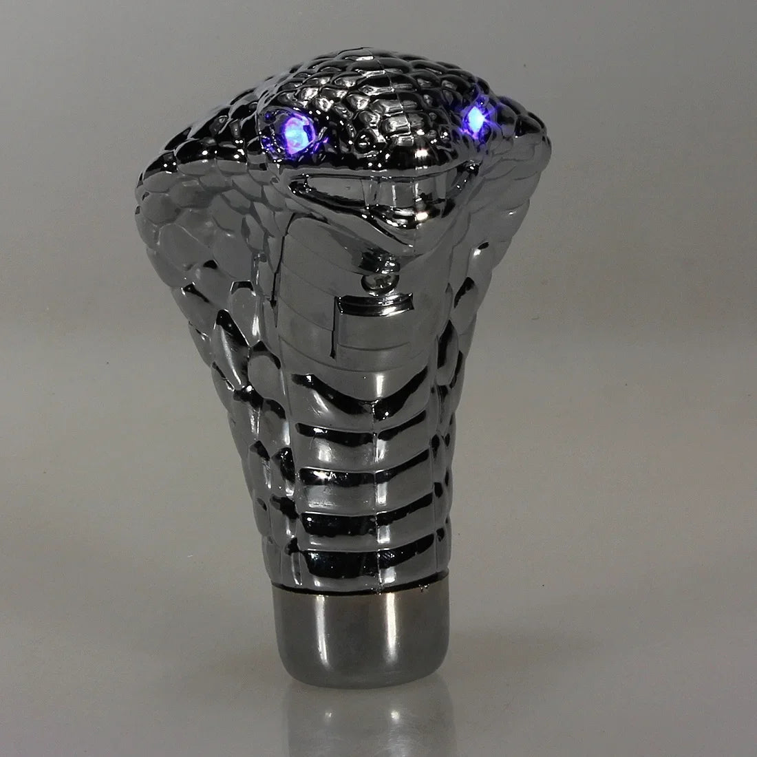 Universal Cobra Snake LED Gear Shift Knob – Chrome Red & Blue