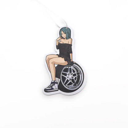 JDM Car-Themed Hanging Air Freshener – Rearview Mirror Perfume Decoration