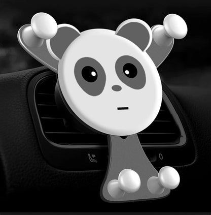 Smiley Face Gravity Car Phone Holder – Air Vent Mount for All Smartphones