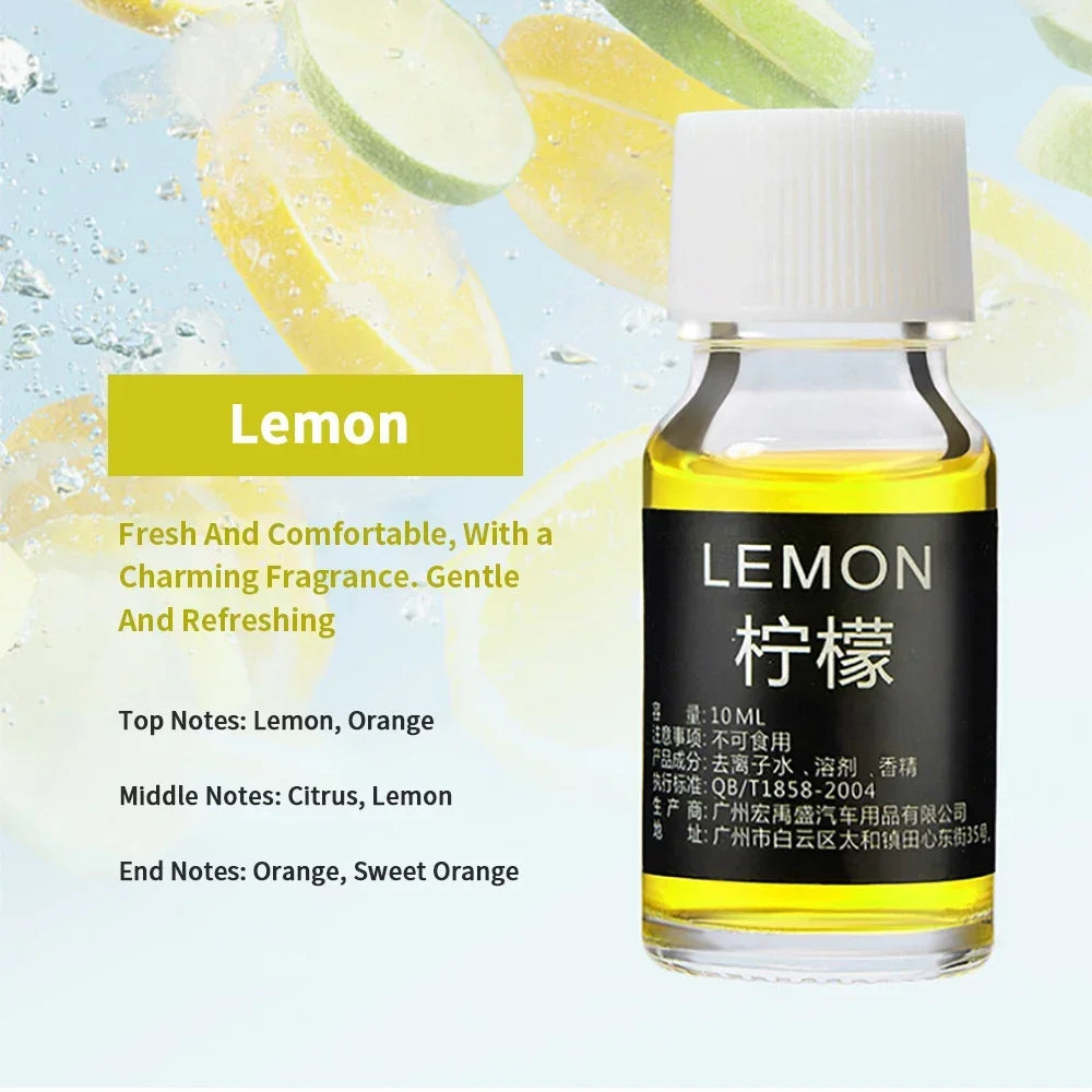 18 Flavors Essential Oils for Aroma Diffuser – 10ml Air Freshener Scents for Car Humidifiers