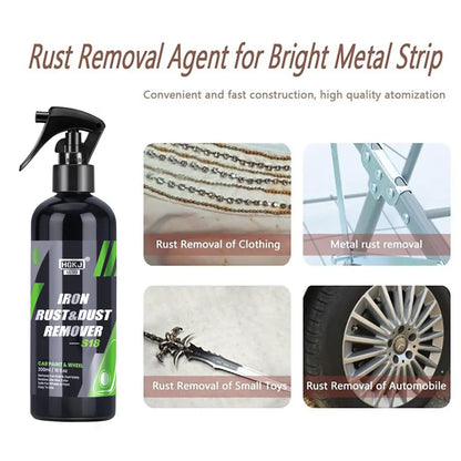 HGKJ Iron Rust & Dust Remover Spray – Safe Car Paint & Wheel Cleaner