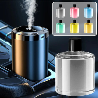 Smart Car Air Freshener – Adjustable Automatic New Car Scent with Starry Sky Ambient Light