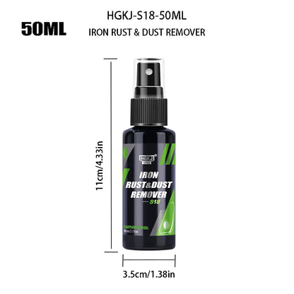 HGKJ Iron Rust & Dust Remover Spray – Safe Car Paint & Wheel Cleaner