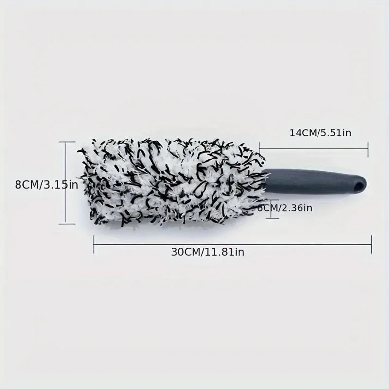 Plush Car Wheel & Rim Cleaning Brush – Professional Grade Tire Detailing Tool