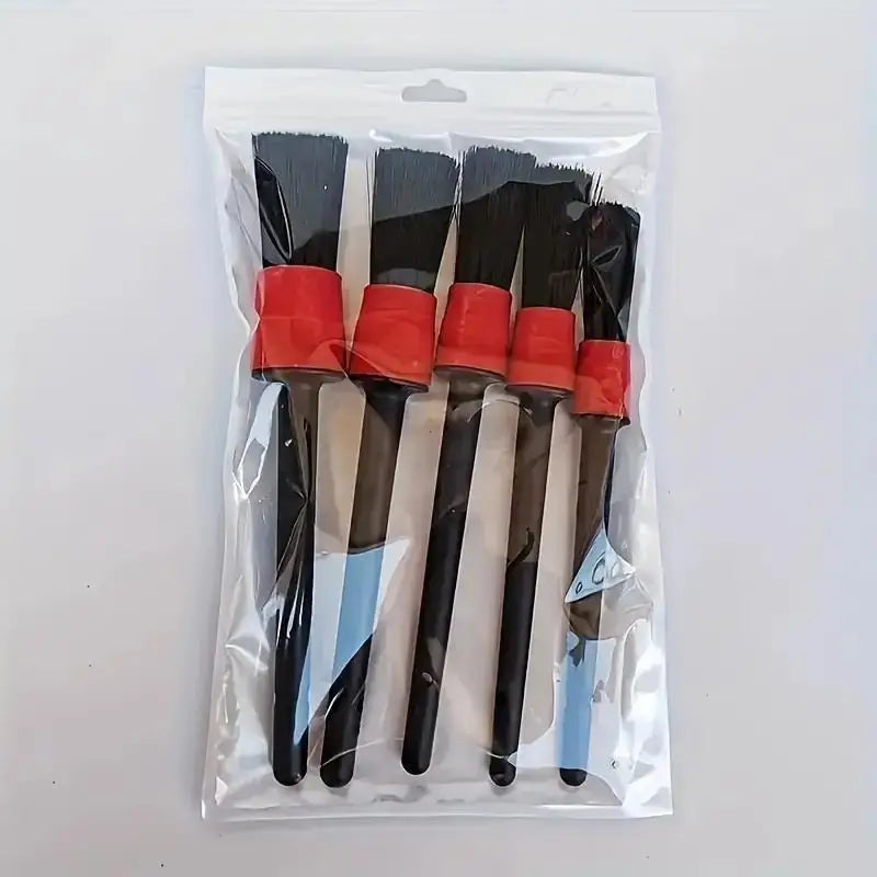 Premium Nylon Car Detailing Brush Kit – Multi-Surface Auto Cleaning Tools