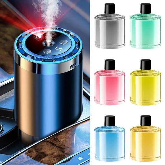 Smart Car Air Freshener – Adjustable Automatic New Car Scent with Starry Sky Ambient Light