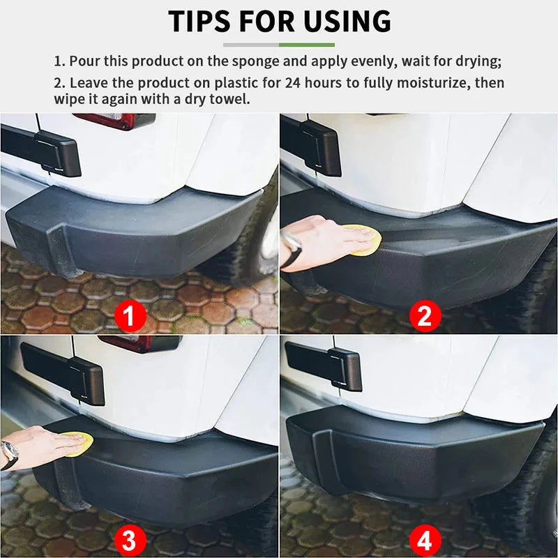 Back to Black – Long-Lasting Car Plastic & Trim Restorer with Ceramic Coating