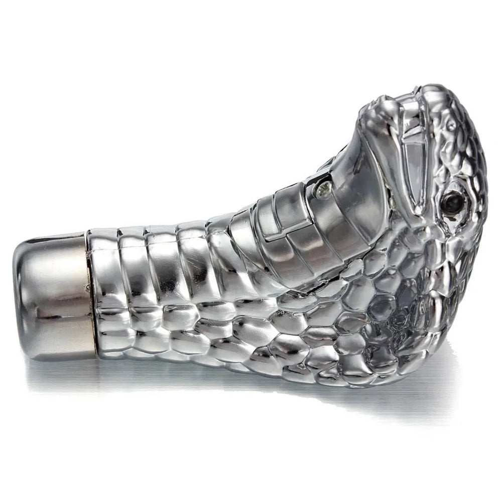 Universal Cobra Snake LED Gear Shift Knob – Chrome Red & Blue