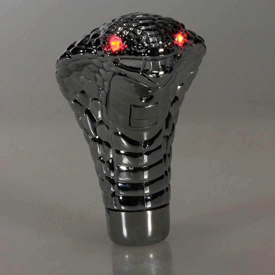 Universal Cobra Snake LED Gear Shift Knob – Chrome Red & Blue