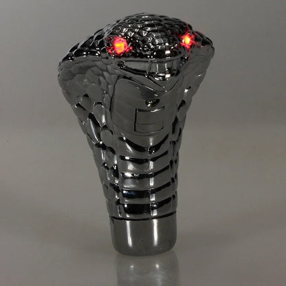 Universal Cobra Snake LED Gear Shift Knob – Chrome Red & Blue