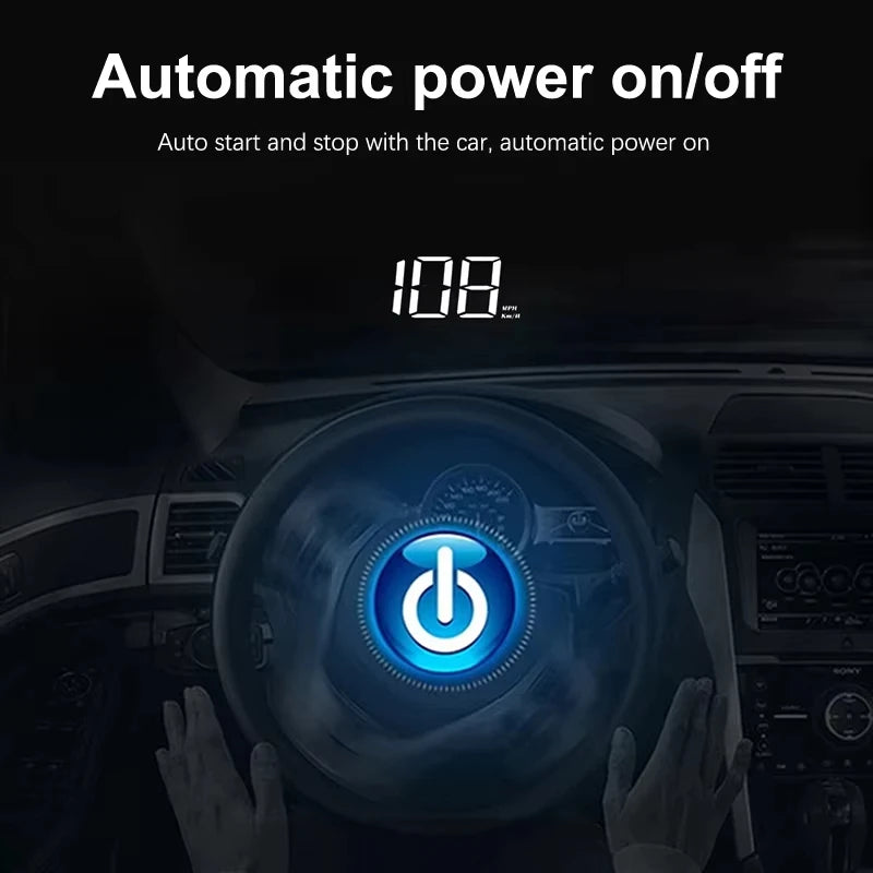Xiaomi In-vehicle Speedometer HUD Head Up Display Digital Speed Mete GPS Compass Multifunctional Car Windshield Projector 2025