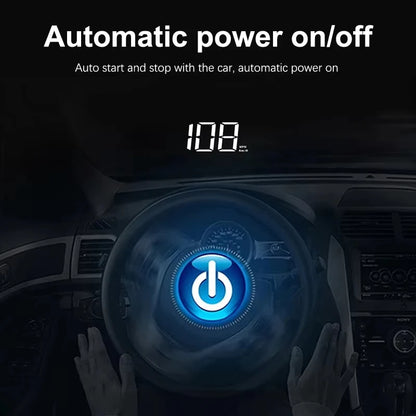 Xiaomi In-vehicle Speedometer HUD Head Up Display Digital Speed Mete GPS Compass Multifunctional Car Windshield Projector 2025