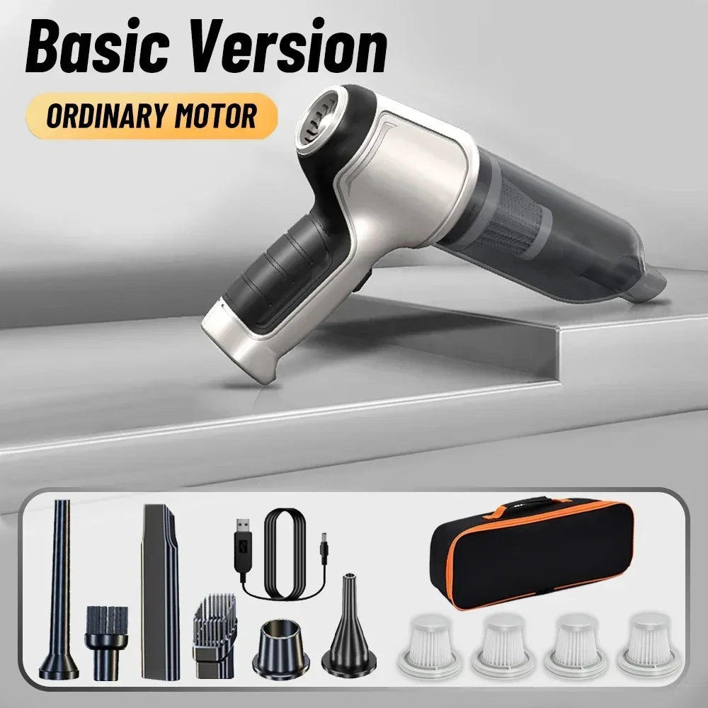 Wireless Car Vacuum Cleaner – High-Power Suction with Smart Dual Mode for Deep & Quick Cleaning