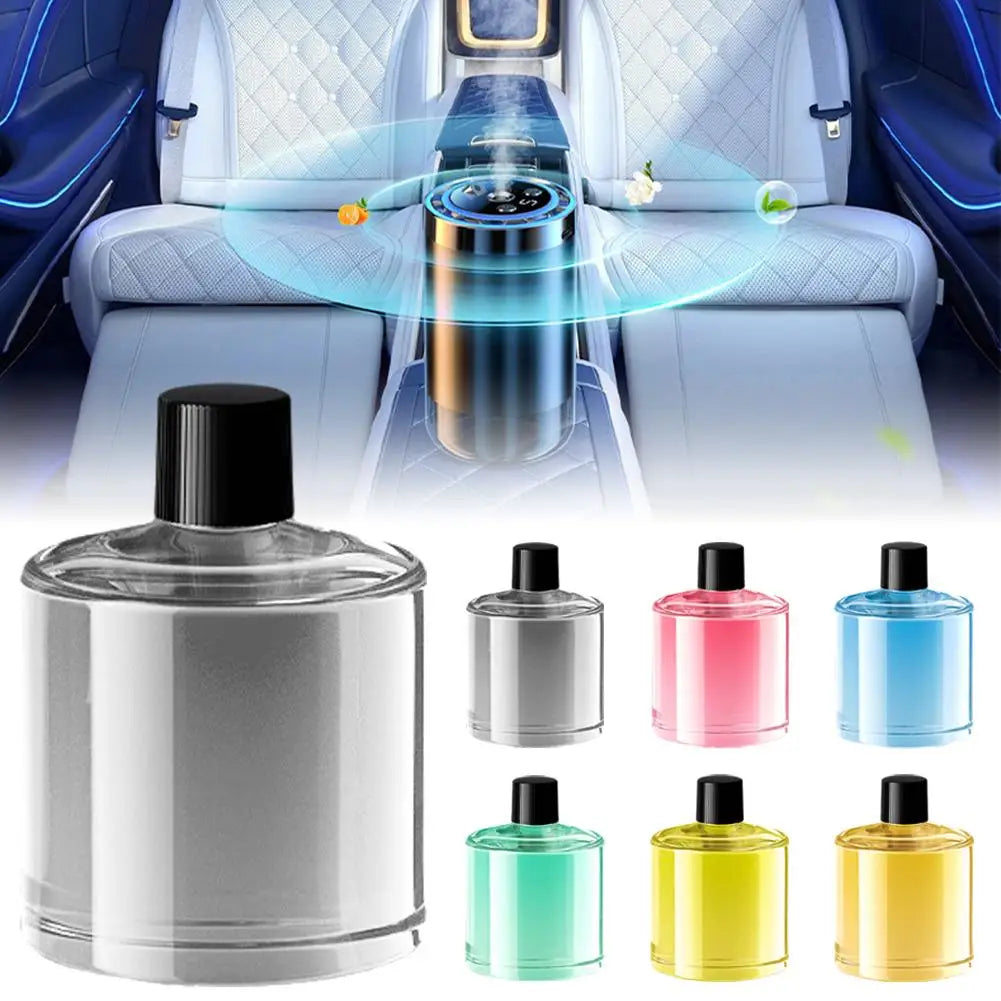 Smart Car Air Freshener – Adjustable Automatic New Car Scent with Starry Sky Ambient Light