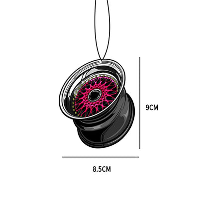JDM Car-Themed Hanging Air Freshener – Rearview Mirror Perfume Decoration