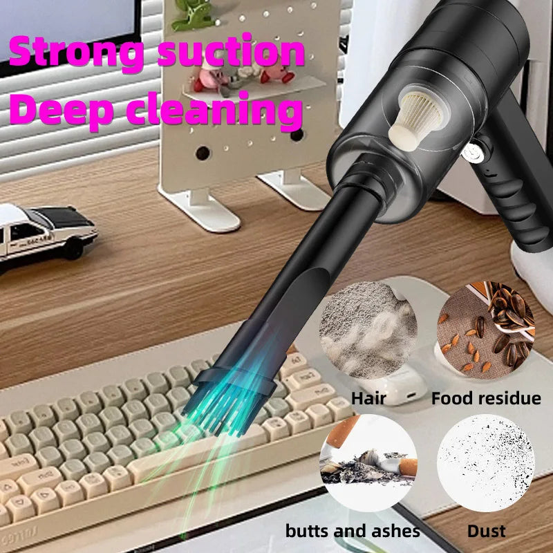 Wireless Handheld Vacuum Cleaner – Powerful 120W Dual-Use for Car & Home