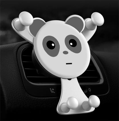 Smiley Face Gravity Car Phone Holder – Air Vent Mount for All Smartphones