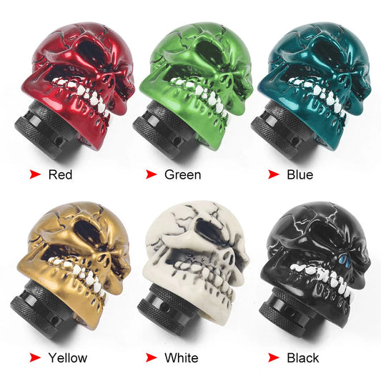 Universal Skull Gear Shift Knob – Sporty Manual Transmission Knob – 66mm Premium Quality