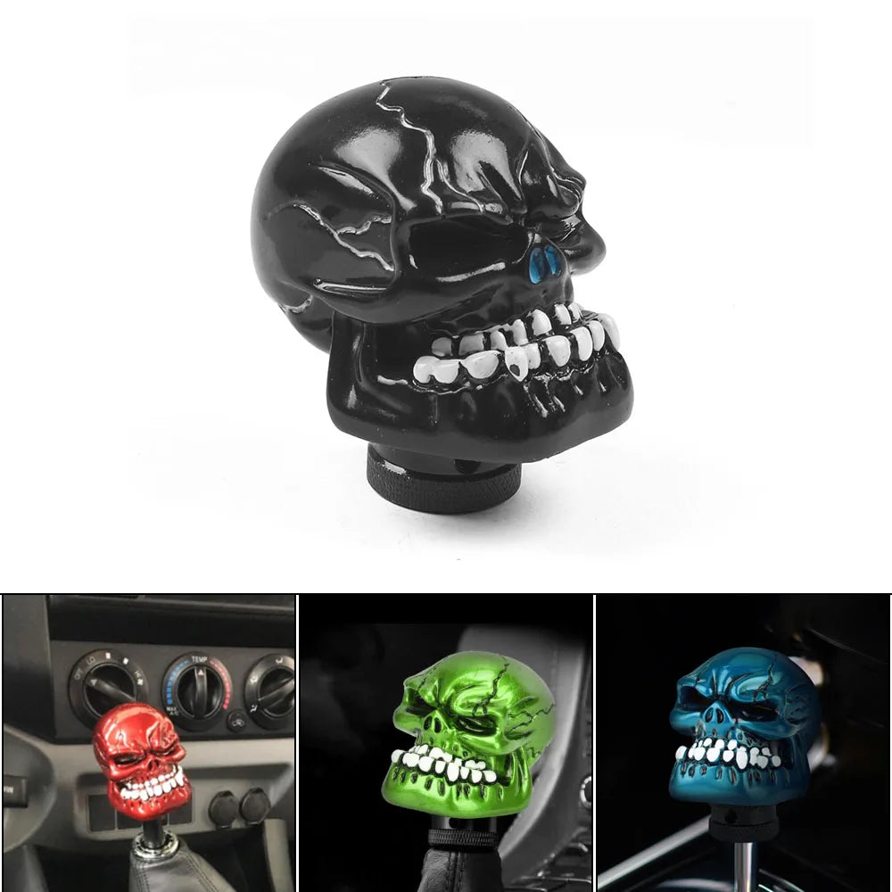 Universal Skull Gear Shift Knob – Sporty Manual Transmission Knob – 66mm Premium Quality