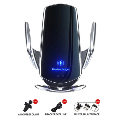 30W Magnetic Wireless Car Charger – Auto-Clamp Phone Mount with Fast Charging