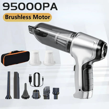 Wireless Car Vacuum Cleaner – High-Power Suction with Smart Dual Mode for Deep & Quick Cleaning