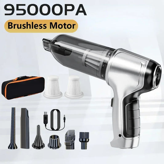 Wireless Car Vacuum Cleaner – High-Power Suction with Smart Dual Mode for Deep & Quick Cleaning