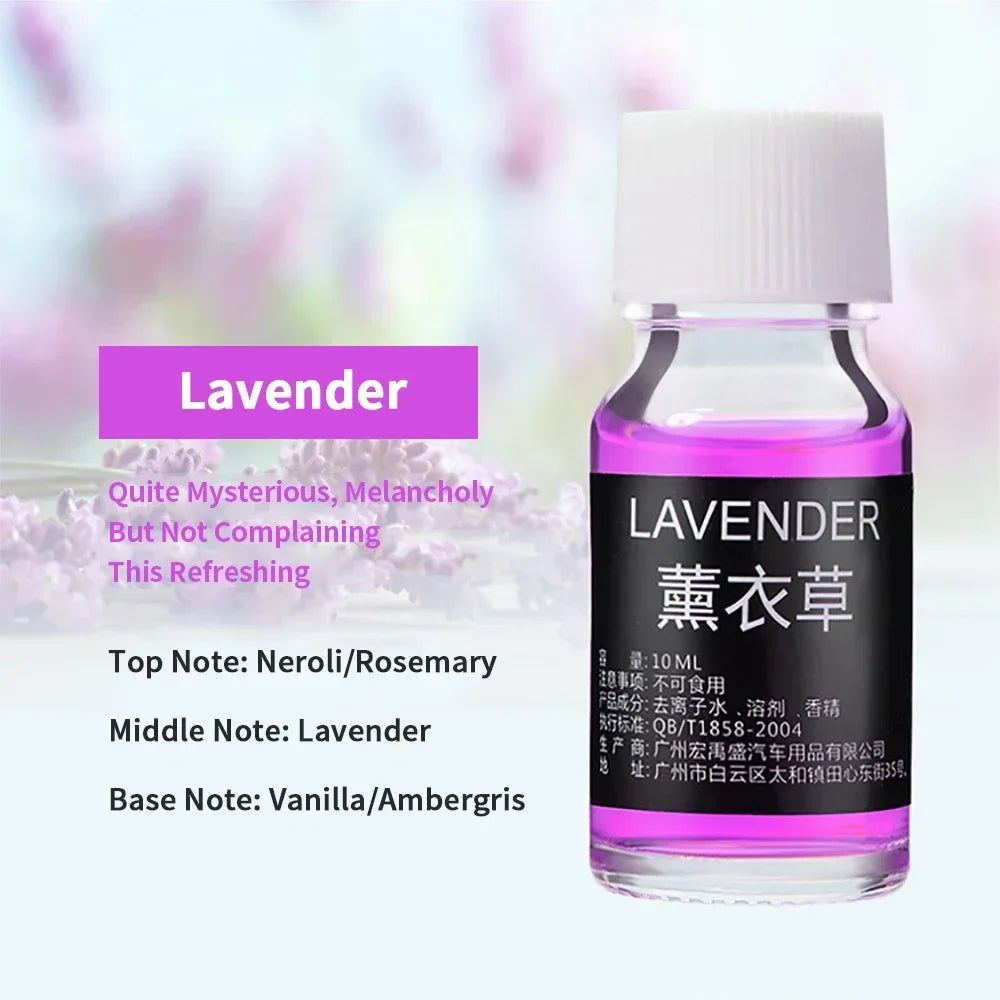 18 Flavors Essential Oils for Aroma Diffuser – 10ml Air Freshener Scents for Car Humidifiers