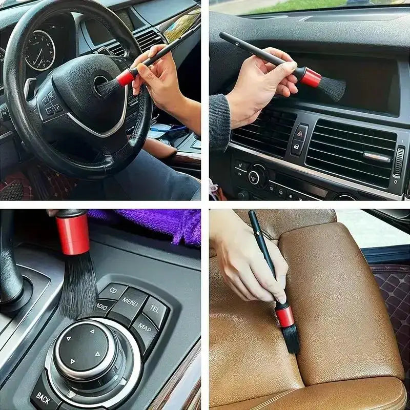 Premium Nylon Car Detailing Brush Kit – Multi-Surface Auto Cleaning Tools