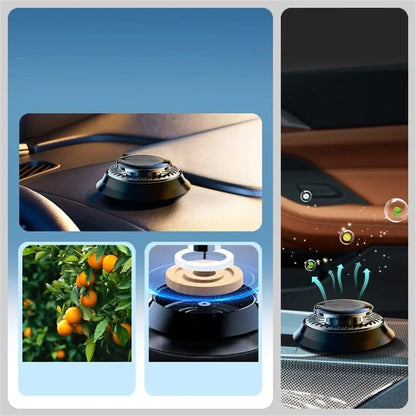 Powered Car Aromatherapy Diffuser – Automatic Rotation Air Freshener for Essential Oils