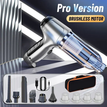 Wireless Car Vacuum Cleaner – High-Power Suction with Smart Dual Mode for Deep & Quick Cleaning