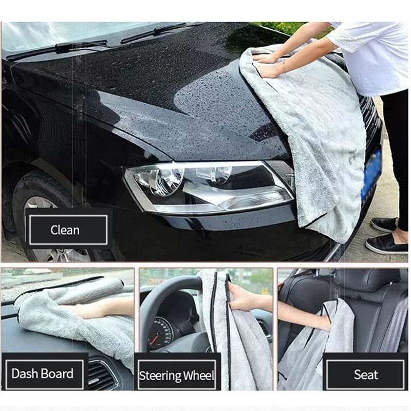 Ultra-Soft Microfiber Car Washing Towel – High Absorbent Drying Cloth