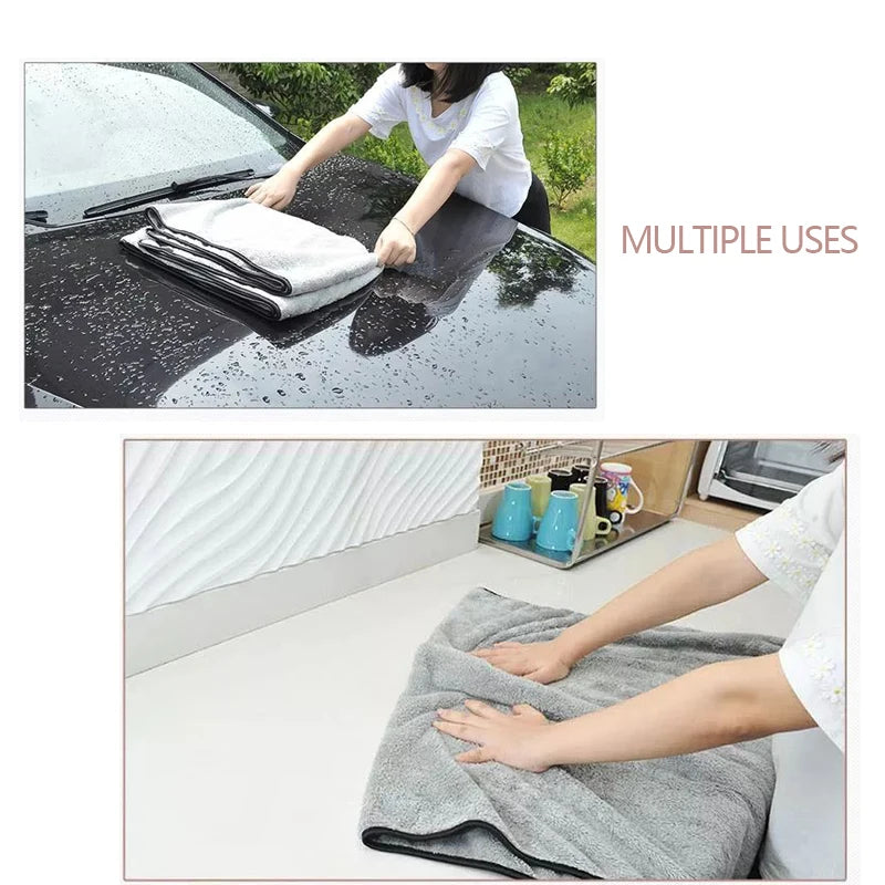 Ultra-Soft Microfiber Car Washing Towel – High Absorbent Drying Cloth