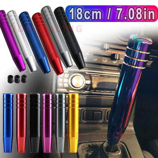 18cm Aluminum Gear Shift Knob – Extended Manual Shifter for Universal Fit (Multiple Colors)
