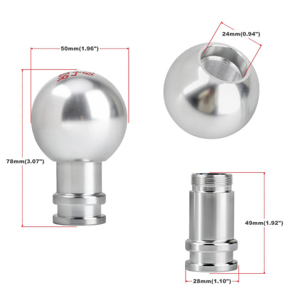 5/6/10 Speed Aluminum Gear Shift Knob – Universal Fit for Manual Transmission – M8, M10, M12