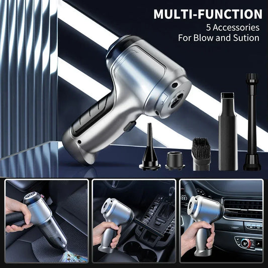Wireless Car Vacuum Cleaner – High-Power Suction with Smart Dual Mode for Deep & Quick Cleaning